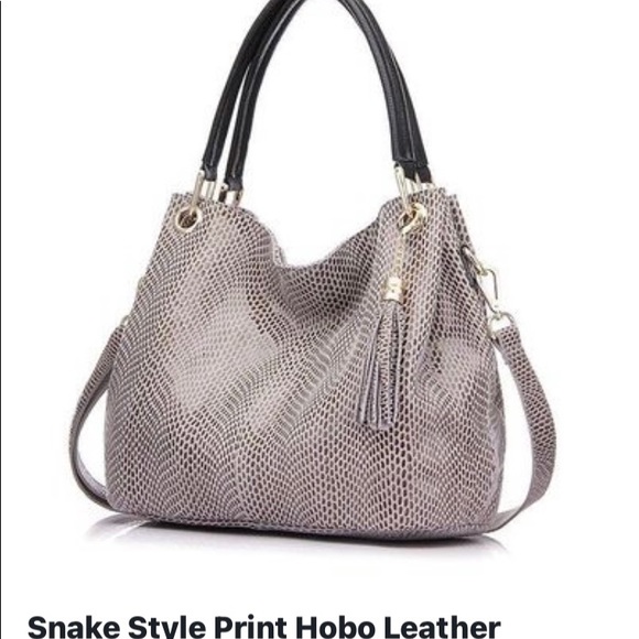 Snake style print Hobo Handbag - Picture 1 of 4